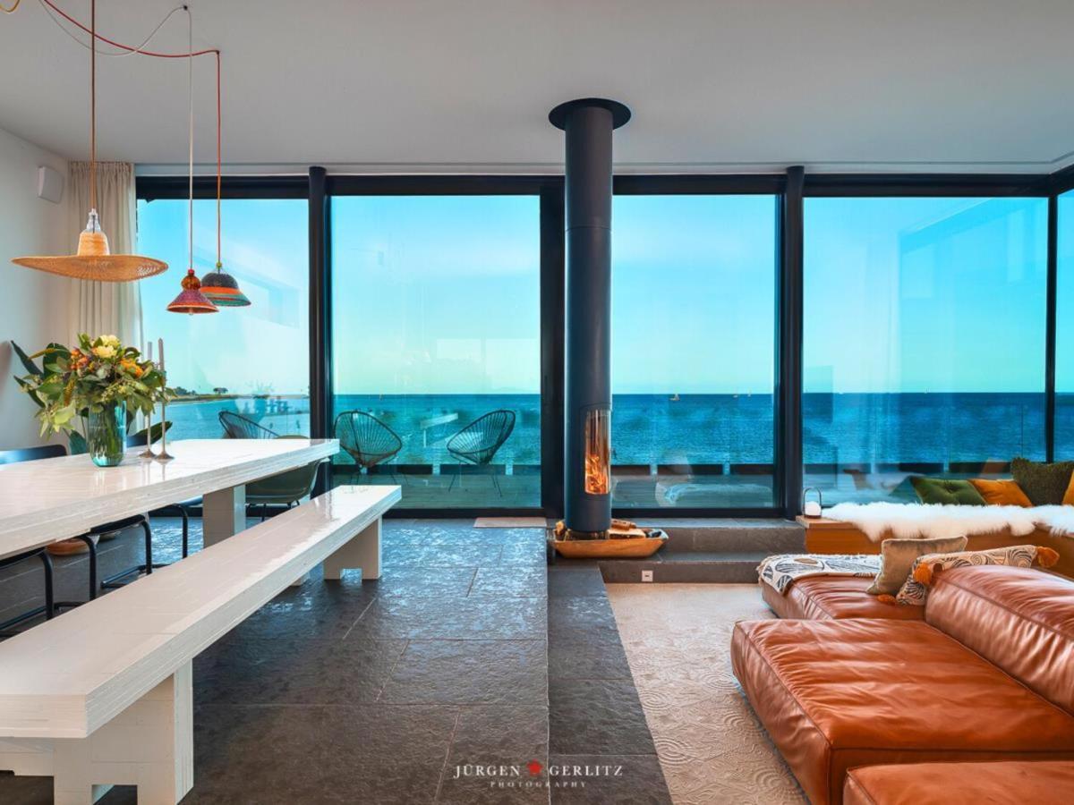 Designer Strandvilla Auf Der Ostsee - Mit Freiem Meerblick Und Dachterrasse Olpenitz Εξωτερικό φωτογραφία